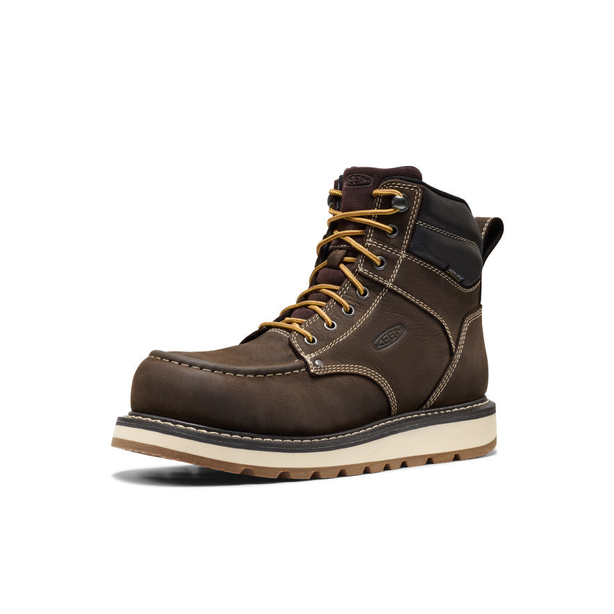Men's Cincinnati 6 Waterproof Boot (Carbon Toe) | Dark Chocolate/Sandshell - Image 3