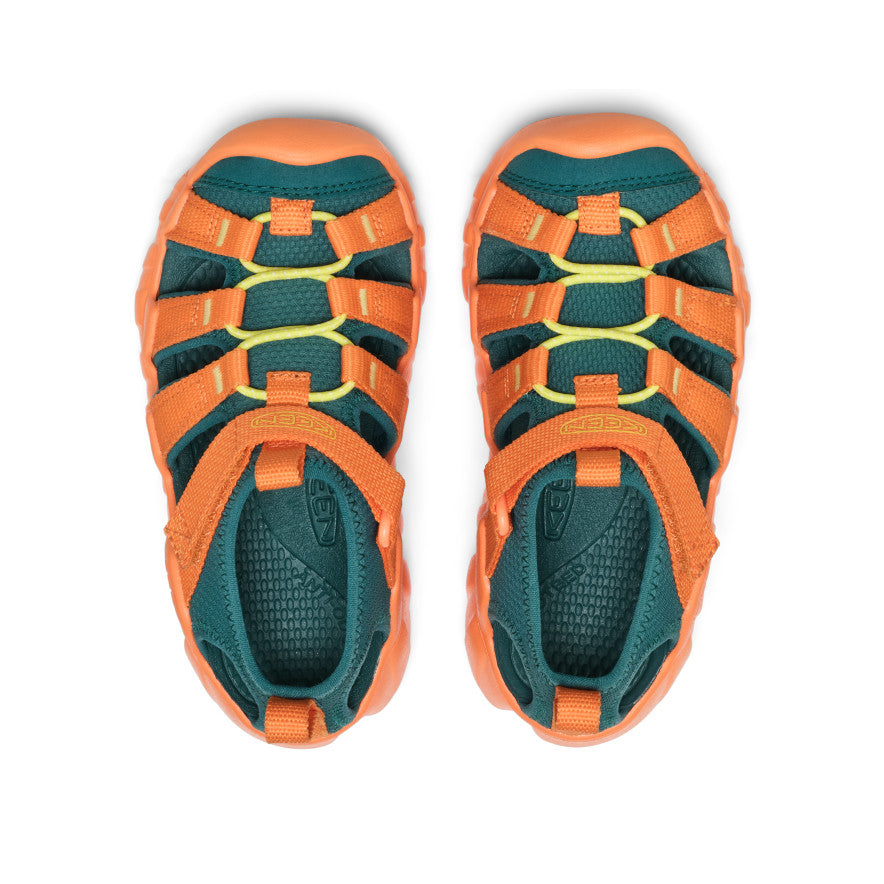 Little Kids' Hyperport H2 Sandal | Mediterranea/Orange Peel - Image 4