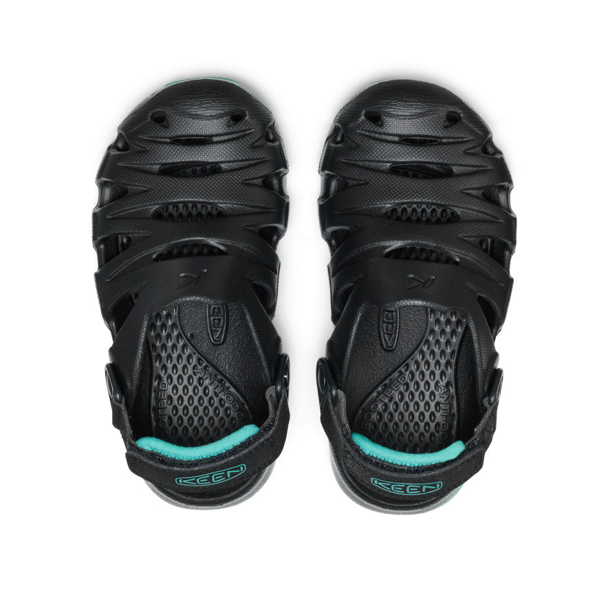 Little Kids' HyperFLT Clog | Black/Bright Aqua - Image 4