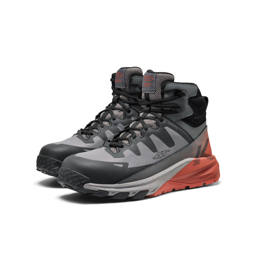 Men's Targhee Blur Waterproof Work Boot (Carbon Toe) | Steel Grey/Black - Image 2