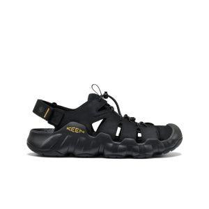 Men's Hyperport Fisherman Leather Sandal | Black/Keen Yellow