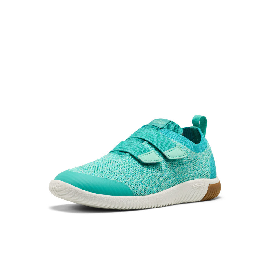 Big Kids' KNX Knit Double Strap | Bright Aqua/Cabbage - Image 3