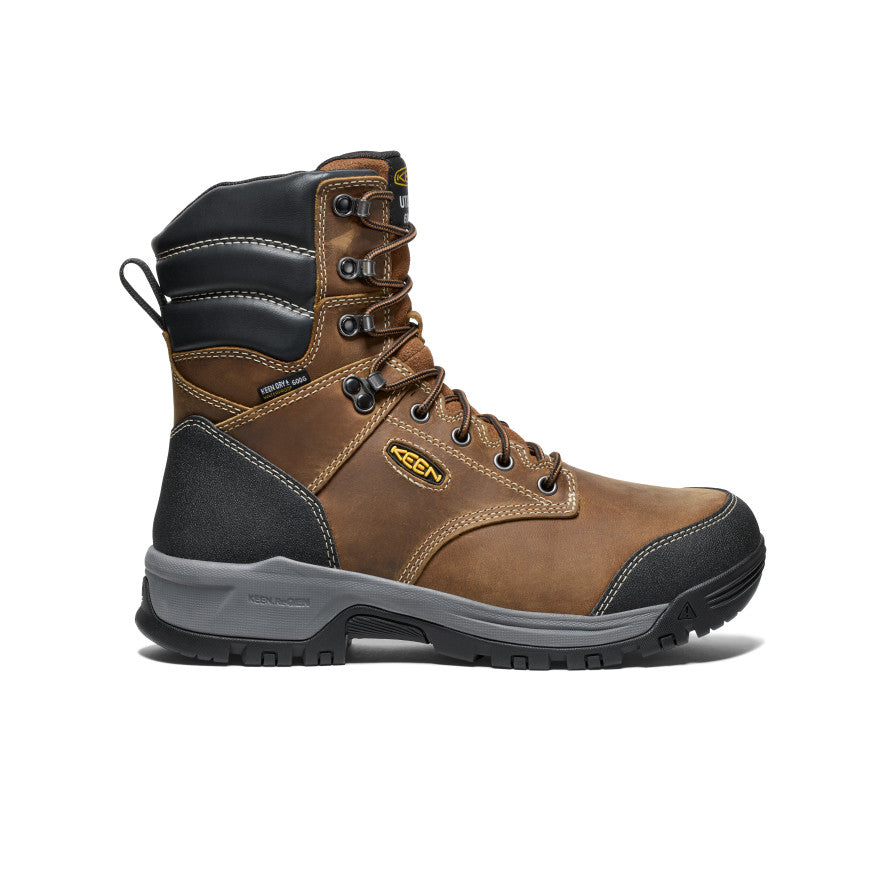 Men's Evanston 8 Insulated Waterproof Boot (Soft Toe) | Bison/Black