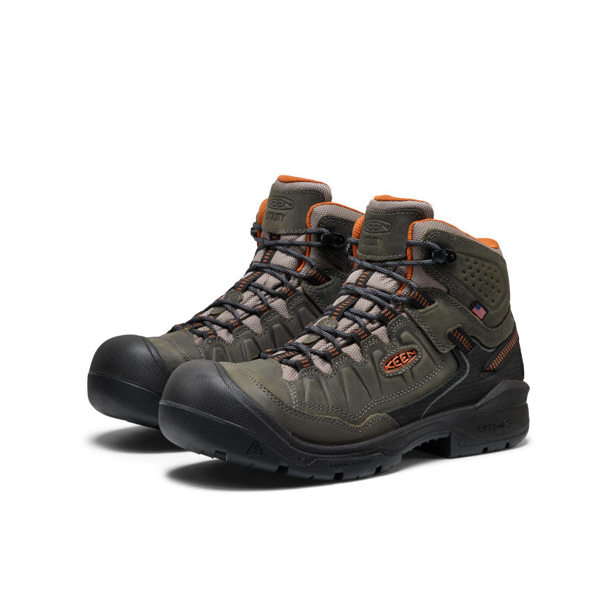 Men's Targhee IV Waterproof Work Boot (Carbon Toe) | Magnet/Black - Image 2