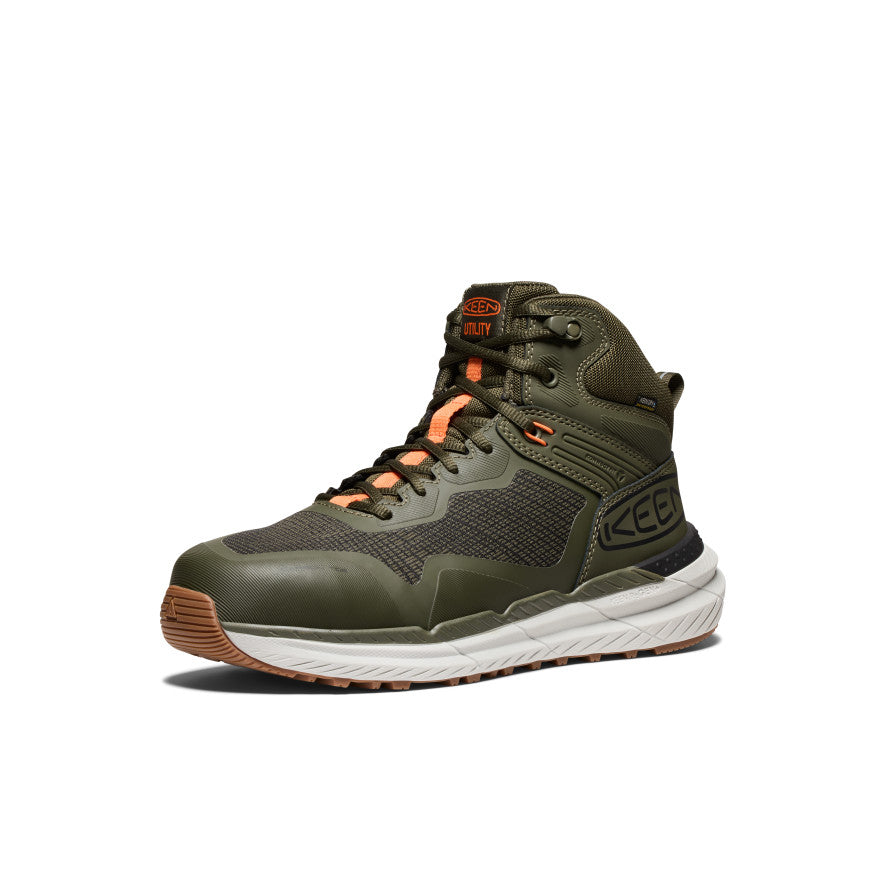 Men's Synchro Waterproof Work Boot (Carbon Toe) | Forest Night/Gum - Image 3