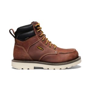 Men's Cincinnati 6 Waterproof 90° Heel Boot (Soft Toe) | Tuscan Red/Sandshell