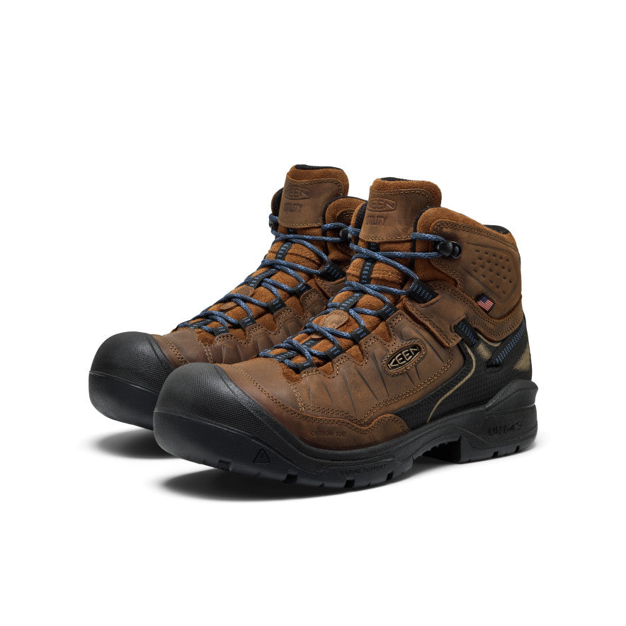 Men's Targhee IV LTR Waterproof Work Boot (Carbon Toe) | Bison/Black - Image 2