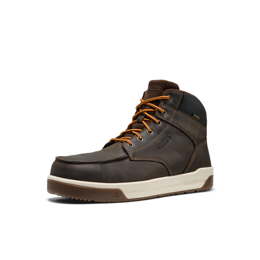 Men's Gibson Waterproof Work Boot (Carbon Toe) | Cascade Brown/Gum - Image 3