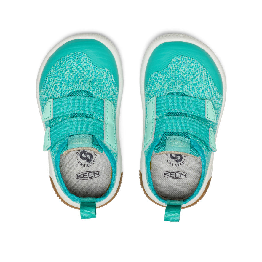 Toddlers' KNX Knit Double Strap | Bright Aqua/Cabbage - Image 4