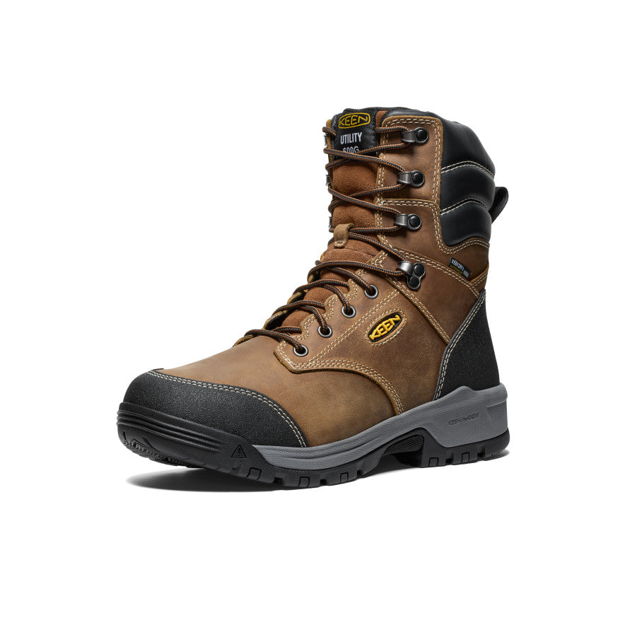 Men's Evanston 8 Insulated Waterproof Boot (Soft Toe) | Bison/Black - Image 3