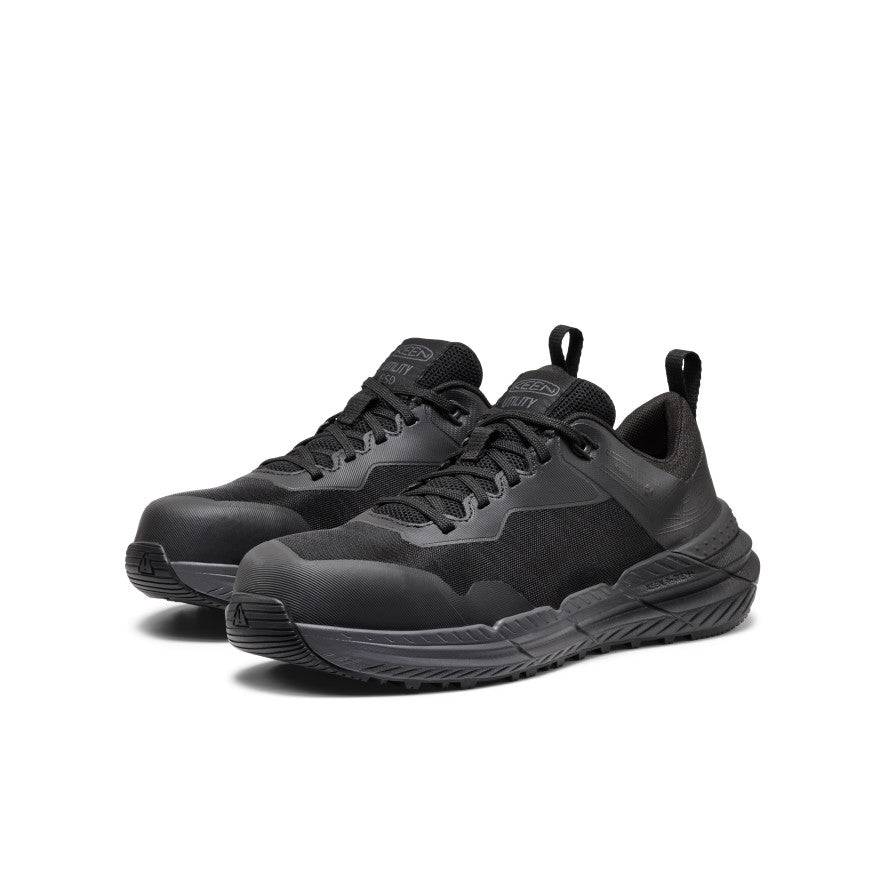 Women's Speedworks ESD Work Sneaker (Carbon Toe) | Black/Black - Image 2