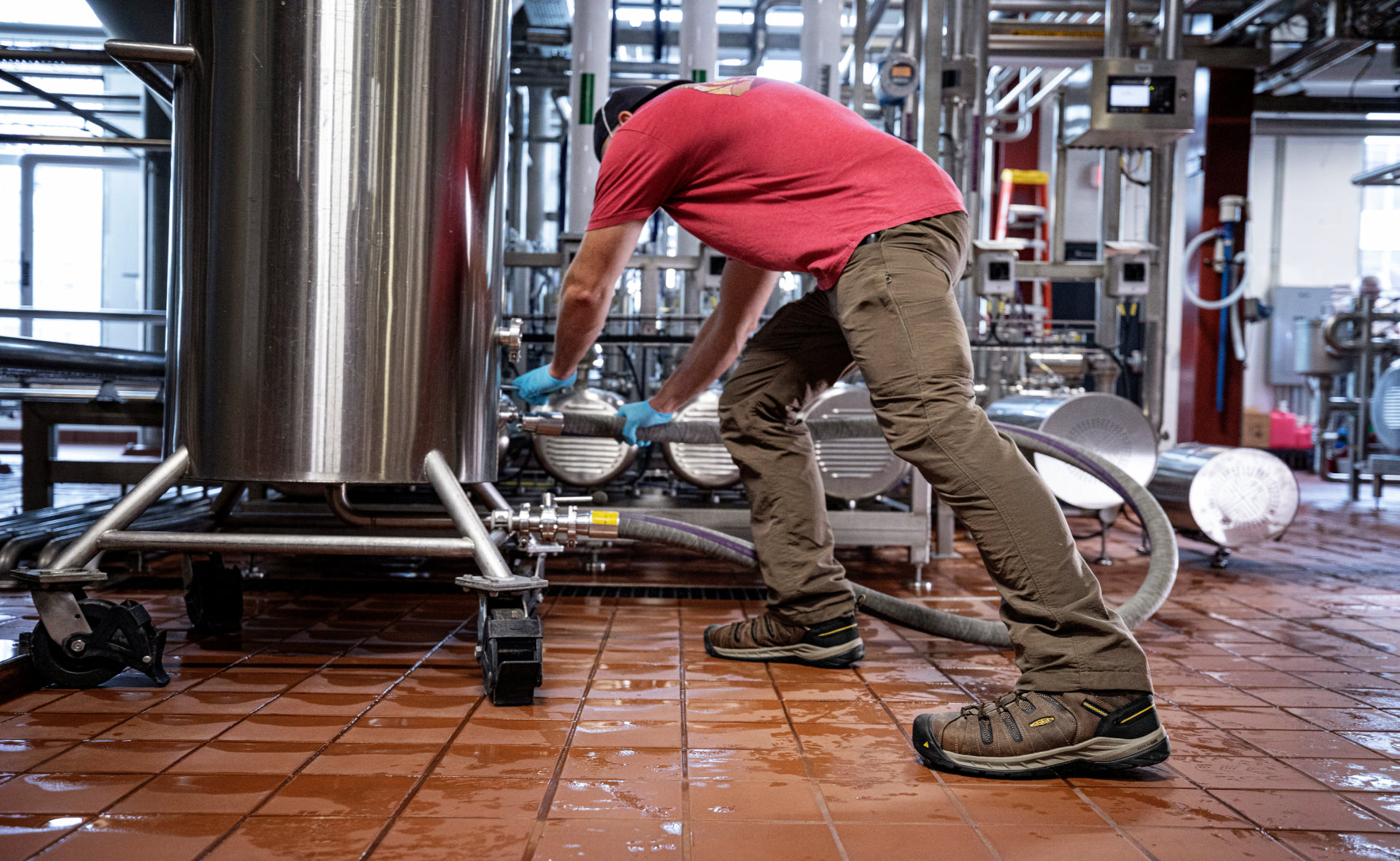 Men's Flint II Boot (Steel Toe) | Cascade Brown/Golden Rod - Image 7