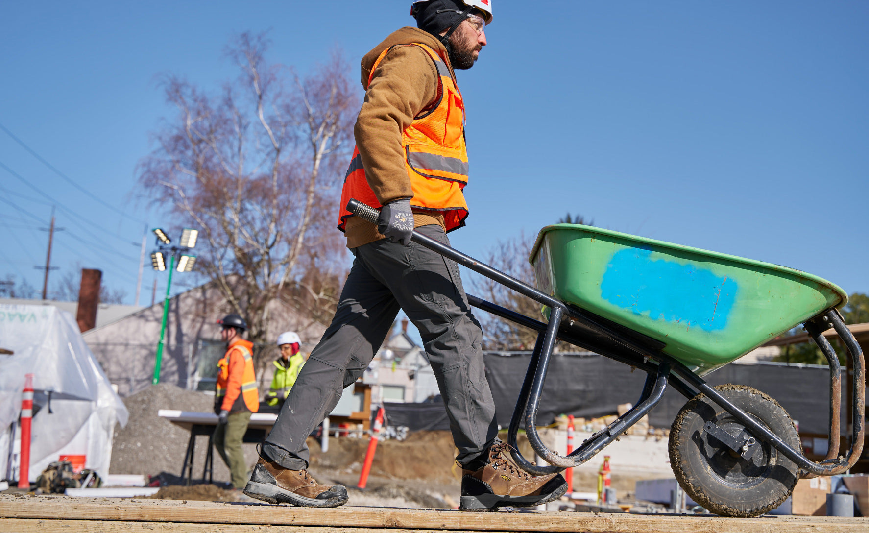Men's Evanston 6 Waterproof Boot INT MET (Carbon Toe) | Bison/Black - Image 7