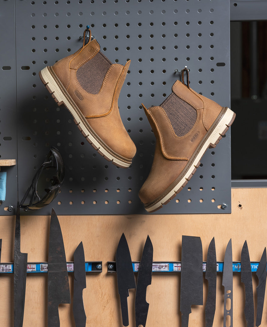 Women's San Jose Chelsea 90° Heel Boot (Soft Toe) | Belgian/Gum - Image 8