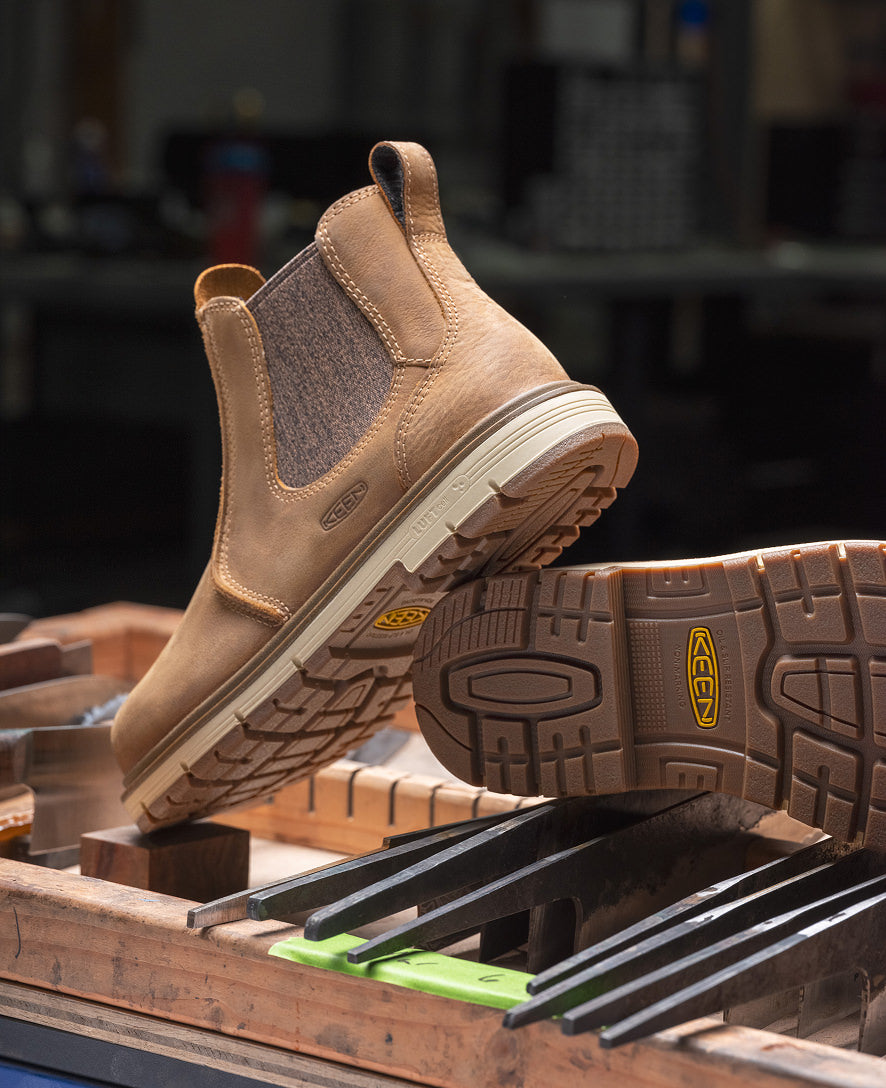 Women's San Jose Chelsea 90° Heel Boot (Soft Toe) | Belgian/Gum - Image 9