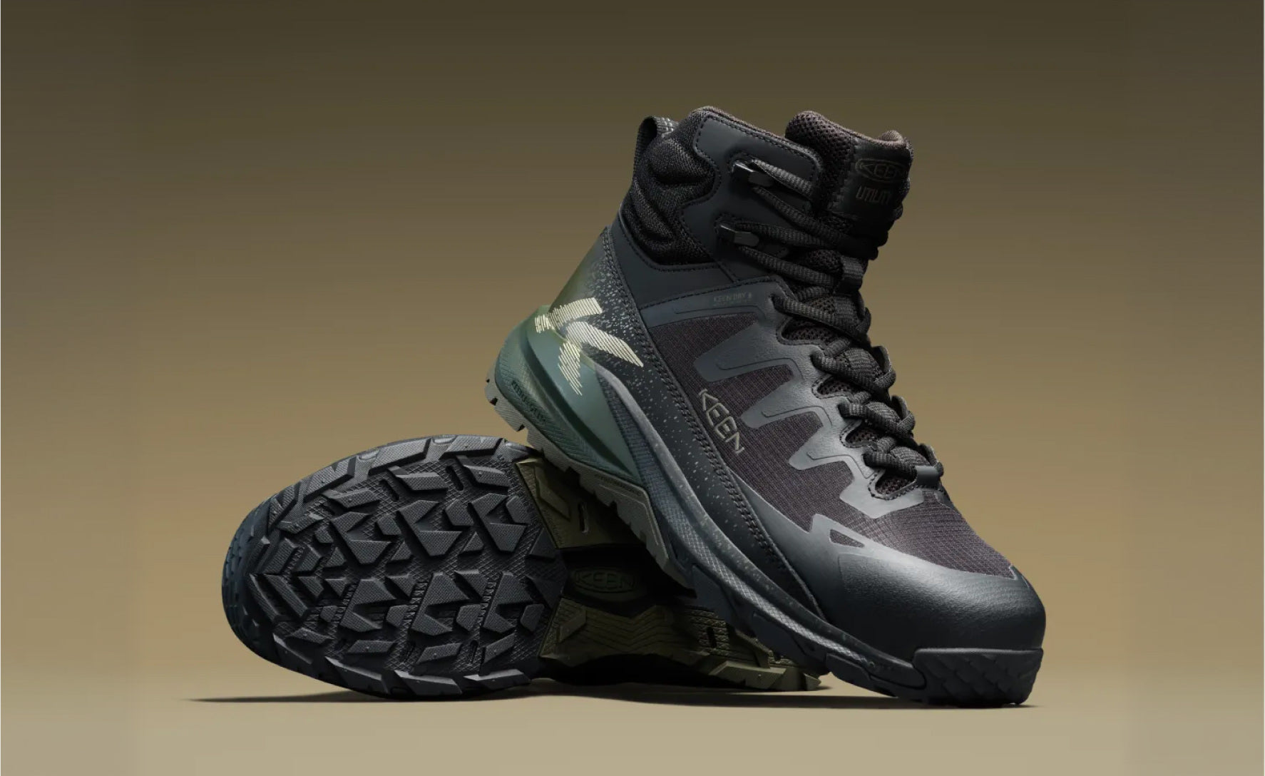 Men's Targhee Blur Waterproof Work Boot (Carbon Toe) | Forest Night/Black - Image 7