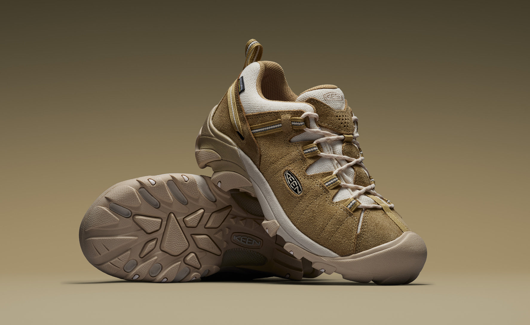 Men's Targhee II Waterproof | Khaki/Birch - Image 7