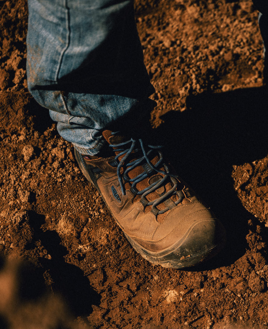 Men's Targhee IV LTR Waterproof Work Boot (Carbon Toe) | Bison/Black - Image 8