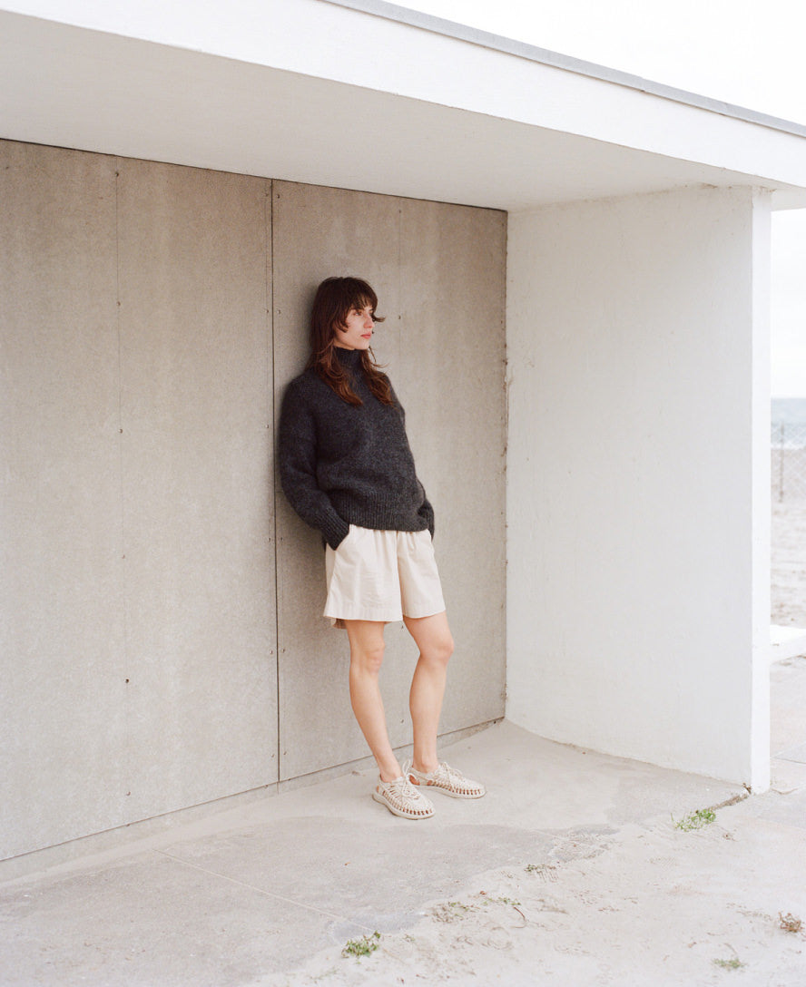 Women's UNEEK Canvas Skall Studio Sneaker | Natural/Birch - Image 8