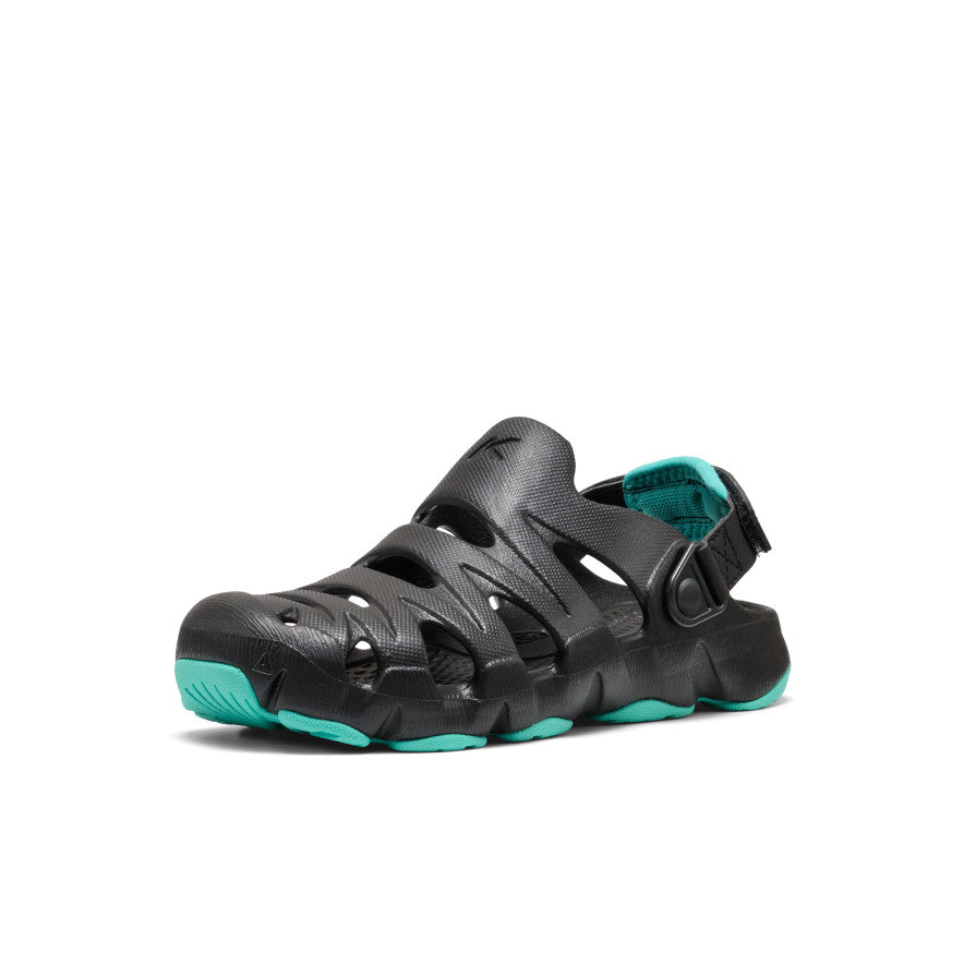 Big Kids' HyperFLT Clog | Black/Bright Aqua - Image 3