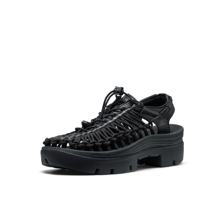 All Gender UNEEK PLT Sneaker | Black Smooth Lea - Image 3