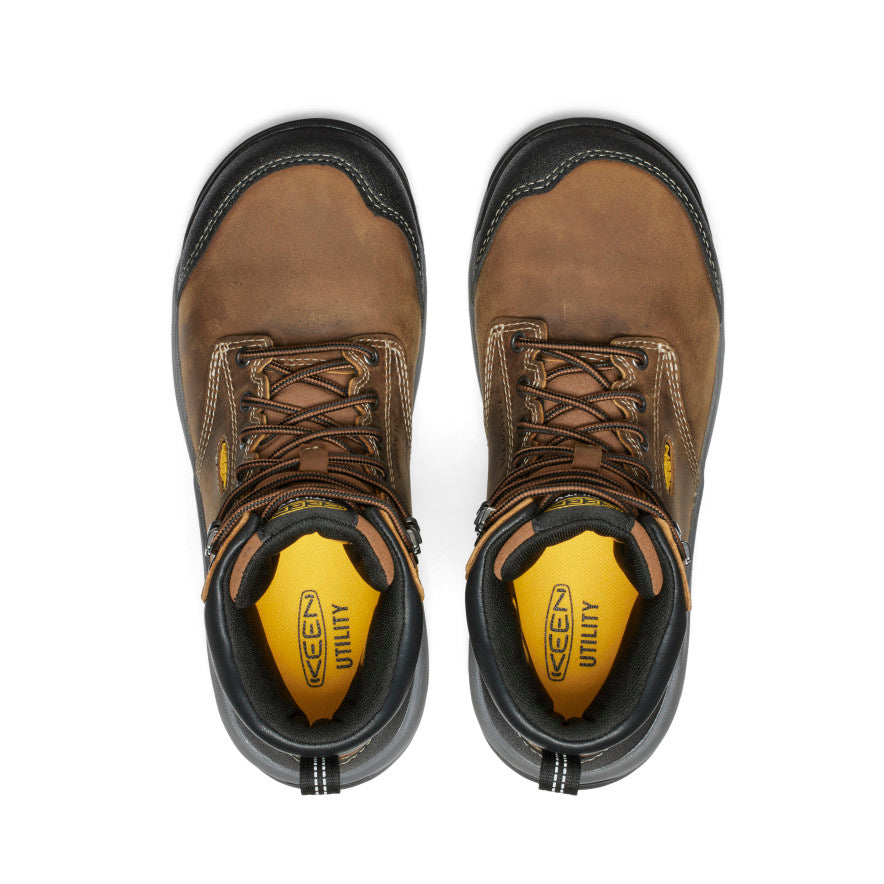 Women's Evanston 6 Waterproof Boot (Carbon Toe) | Bison/Black - Image 4