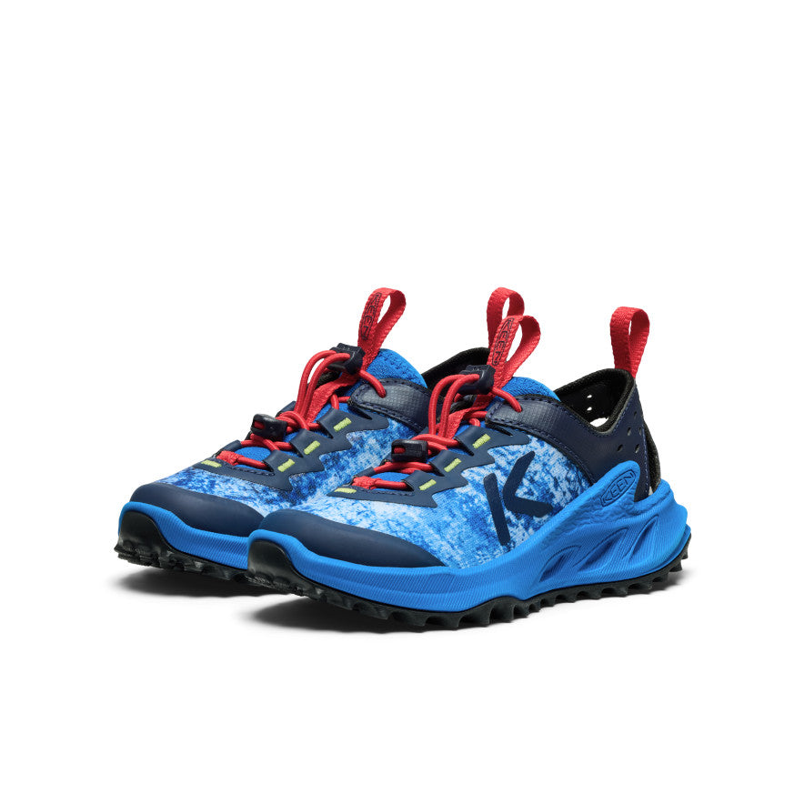 Little Kids' Zionic ADV Sandal | Precious Blue/Racing Red - Image 2