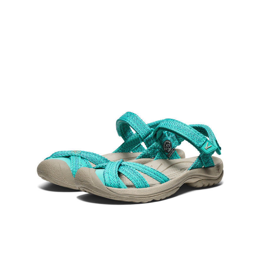 Women's Bali Strap Sandal | Bright Aqua - Image 2