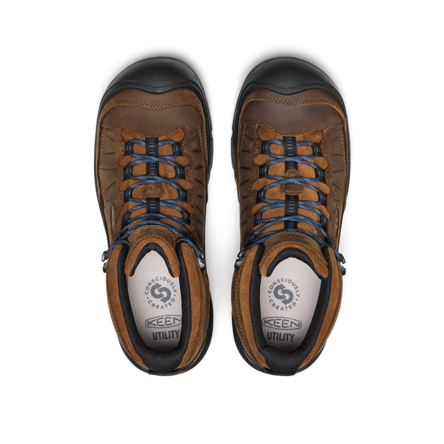 Men's Targhee IV LTR Waterproof Work Boot (Carbon Toe) | Bison/Black - Image 4