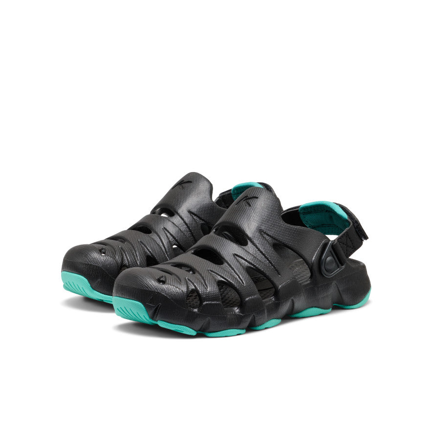 Big Kids' HyperFLT Clog | Black/Bright Aqua - Image 2