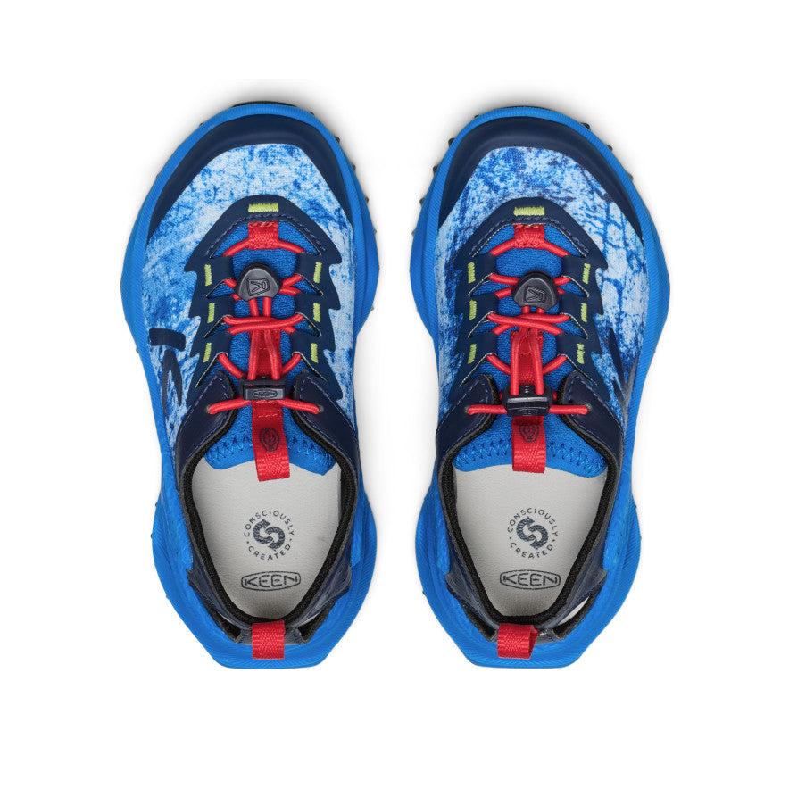 Little Kids' Zionic ADV Sandal | Precious Blue/Racing Red - Image 4