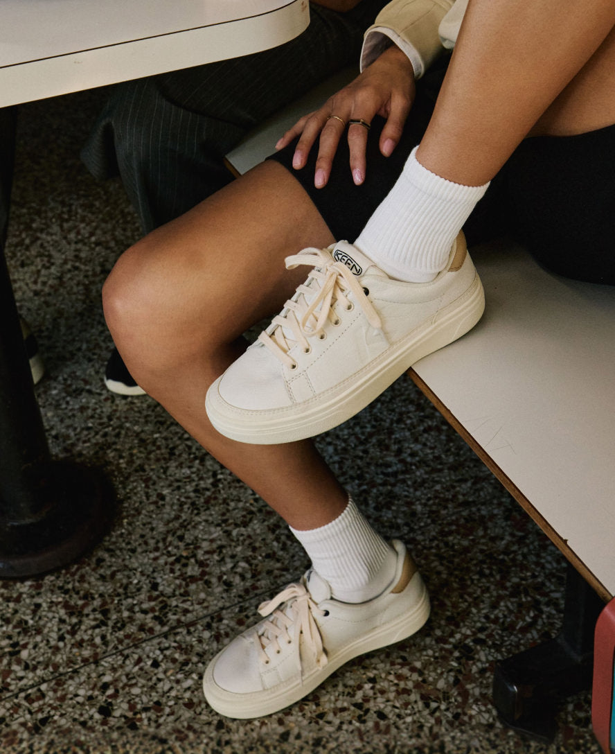 Women's KM1 Leather Sneaker | Black/Birch - Image 8